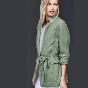 Linen-cotton relaxed blazer twig